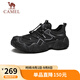 駱駝（CAMEL）【云山】網(wǎng)面戶外徒步登山休閑丑萌鞋情侶 G15S076106 黑色 42