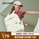 斯凱奇（Skechers）男女同款新品學(xué)院風(fēng)純色百搭書(shū)包大容量旅行雙肩包L124U071 豆腐白/0211 99