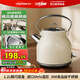 優(yōu)陽(yáng)燒水壺開(kāi)水壺歐式復古304不銹鋼電熱水壺電水壺防燙家用小巧1.2L高顏值極簡(jiǎn)熱水壺SK-1204晨霧白