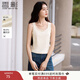 香影白色內搭小背心女2025秋季新款含莫代爾蕾絲邊蝴蝶結打底上衣 鷺白 M 160/84A/95-110斤