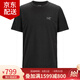 始祖鳥（ARC'TERYX）Captive Arc'Word Logo 男士刺繡印花美式復(fù)古有機棉圓領(lǐng)短袖T恤 Black/黑色 M （建議70kg-80kg）尺碼偏大