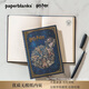 paperblanks佩蘭克筆記本本子哈利波特聯(lián)名周邊文具日記本送男女學(xué)生生日節日紀念日禮物 霍格沃茨中本橫線(xiàn)