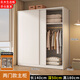 旭彩ENF級 衣柜臥室推拉門(mén)出租房簡(jiǎn)約大衣柜實(shí)木多功能組合柜子 【兩門(mén)】主柜140*180*50