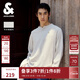 杰克·瓊斯（JACK&JONES）25年男裝秋季長袖t恤男華夫格涼感純色亨利領口字母刺繡打底衫T恤 G01石灰花灰 M （175）
