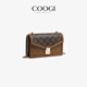 COOGI包包女士品牌輕奢侈斜挎包2026年高端時(shí)尚生日禮物送女友老婆媽媽 咖啡色（精美禮盒+防塵袋）