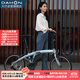 大行（DAHON）P10折疊自行車(chē)20英寸10速鋁合金成人通勤V剎 PAA003 消光灰藍