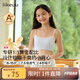 like uu啟蒙一階段女童內(nèi)衣初發(fā)育期抹胸少女文胸兒童內(nèi)衣吊帶小背心 短款1件裝-粉末藍 150 【可拆杯墊】適合60-90斤