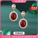 紀詩(shī)哲（GIEVSZHE）風(fēng)華珍珠耳環(huán)女高級感耳釘耳墜耳飾品七夕情人節禮物送女友老婆 玫瑰金色【精美禮盒】