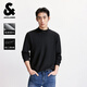 杰克·瓊斯（JACK&JONES）【七夕情人節(jié)禮物】秋季半高領(lǐng)德絨打底衫男長(zhǎng)袖T恤內(nèi)搭高彈 E40 黑色 L 180