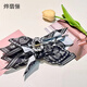 燁翡儷腰果印花蝴蝶結抓夾高端2025新款鯊魚(yú)夾發(fā)夾后腦勺發(fā)飾顯發(fā)量頭飾