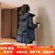 暖冬鴨鴨青少女生羽絨服初中女孩大學(xué)高中學(xué)生冬天穿女款新款冬季韓 黑色(羽絨) S (建議90-110斤)