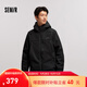 森馬（Semir）防護外套|商場(chǎng)同款中國國家地理系列羽絨服男三合一冬裝 黑色（番鴨絨）90001 XL