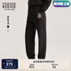 Teenie Weenie小熊女裝衛(wèi)褲2025年秋季新款柔軟舒適加絨收腳休閑褲 黑色 S