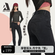 ABLE JEANS【提臀褲】彈力水洗牛仔褲緊身褲修身顯瘦小褲腳褲子女士 水洗古灰(新老批次隨機發(fā)) 28