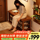 全品屋實(shí)木換鞋凳入戶(hù)門(mén)口高級感整裝家用長(cháng)條凳可坐鞋柜簡(jiǎn)約進(jìn)門(mén)鞋胡60