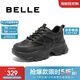 百麗厚底運動(dòng)老爹鞋女商場(chǎng)同款透氣網(wǎng)面鞋B4N1DCM4 黑色 35