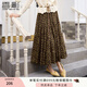 香影波點(diǎn)碎花半身裙女2025秋季新款田園風(fēng)長(zhǎng)款高腰超好看a字傘裙 黃花 S 155/60A/85-95斤