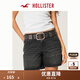 HOLLISTER25夏新款baggy風(fēng)甜辣低腰可翻邊牛仔短褲女裝KI349-5121 水洗黑色 26 160/66A 2標(biāo)準(zhǔn)版