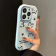 棒棒冰可愛貓貓適用于蘋果16promax/15plus胖墩14/12/13新款iPhone11萌 橢圓胖墩金屬框藍(lán)色-可愛貓貓z 蘋果16promax
