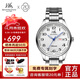 上海手表男女自動(dòng)機(jī)械品牌名表禮物【官方正品】情侶夜光防水表S8629 【口碑爆款】夜光雙歷銀盤男表