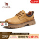 駱駝（CAMEL）男鞋新款工裝鞋低幫英倫真皮百搭休閑皮鞋男馬丁鞋 G13A136180 駝色/咖色 40