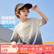 ASK JUNIOR童裝男童2025夏輕薄快干漸變短袖插肩運動t恤男兒童 灰色 170