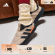 adidas ADIPUFF面包鞋柔軟舒適保暖棉鞋秋冬阿迪達(dá)斯官方輕運(yùn)動 卡其色/黑色 36.5