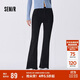 森馬（Semir）森柔牛仔|牛仔褲女做舊長(cháng)褲秋ins顯腿長(cháng)喇叭褲港風(fēng)103524124005A