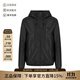 阿瑪尼（ARMANI）EA 男士羊皮革連帽皮衣夾克外套男裝禮物男 01R54P 01P54 999 黑色 52