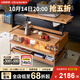 北陌家具拾光升降茶幾折疊實(shí)木櫻桃木可移動(dòng)客廳原木風(fēng)小推車(chē)收納茶桌 【櫻桃木】拾光升降茶幾#01