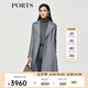 PORTS寶姿秋冬新品女裝長袖皮衣ALM9U012NZS023 灰色 XS