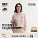 森馬（Semir）森柔棉|梅花系列衛衣女寬松插肩袖秋連帽繡花套頭衫101524116006