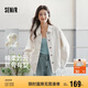 森馬（Semir）牛仔外套女中長(zhǎng)款落肩寬松夾克2025春秋棉質(zhì)通勤109125108014
