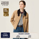 Teenie Weenie小熊女裝巴恩風(fēng)外套2025秋季新款燈芯絨拼接翻領(lǐng)夾克 卡其色 XS