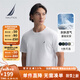 諾帝卡（NAUTICA）【單件直降】男裝25春夏新款純棉透氣舒適短袖T恤男 白色1BW L