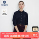 Navigare意大利小帆船女士全棉長(cháng)袖襯衫純色燈芯絨襯衣2333005502藏青M