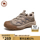 駱駝牌 男鞋戶外運(yùn)動休閑鞋透氣徒步登山鞋網(wǎng)面 P14A379629 深埃爾沙 43
