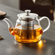 茗光茶壺玻璃泡茶壺茶水分離燒水壺家用茶壺辦公玻璃茶具功夫茶壺