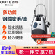 固特密碼鎖掛鎖摩托車電動(dòng)車頭盔鎖防盜奶牛密碼鎖自行車掛鎖鋼絲繩 奶牛密碼鎖 銀色（可伸縮鋼纜）