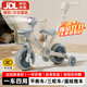 貝趣兒童三輪車(chē)1-3-6歲平衡車(chē)可折疊腳踏車(chē)三合一寶寶小孩幼兒自行車(chē) 藍 【四合一】折疊+燈光音樂(lè )+推桿 2-4歲周歲生日禮物