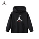 Jordan 耐克AJ童裝兒童連帽衛衣2025男童秋冬加絨上衣中大童衣服