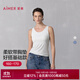 愛(ài)慕（Aimer）舒悅25新品打底寬肩帶女士帶杯帶胸墊背心上衣AM72B511 牙白色100 L 170