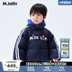 馬·拉?。∕.Latin）/童裝兒童羽絨服冬新款男小童運動(dòng)團戶(hù)外風(fēng)短款羽絨服 藏青 120 cm