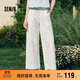 森馬（Semir）休閑褲女寬松闊腿褲顯腿長(cháng)時(shí)尚百搭2025夏季花邊褲子107425127060