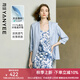 顏域藍(lán)色薄款小西裝女2025夏季新款通勤職業(yè)顯瘦修身西服短外套女 淺藍(lán) L