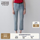 Teenie Weenie小熊女裝簡(jiǎn)約夏季牛仔鉛筆褲修身小腳褲女長(cháng)褲薄款 淺藍色 M (165)