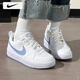 耐克（NIKE）女鞋板鞋 25秋季新款運動鞋Court時尚復古平底鞋透氣低幫休閑鞋女 【兩天左右發(fā)貨】103-冰川藍白/曬圖退10 39