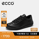 愛步（ECCO）休閑女鞋 舒適系帶休閑板鞋 柔酷零點(diǎn)女鞋系列220263 黑色 38 