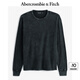 ABERCROMBIE & FITCH男裝25春季美式復(fù)古舒適百搭寬松華夫格圓領(lǐng)長袖T恤KI124-4532 黑色 S (175/92A)