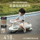 貝易（BEIE）皇室扭扭車  嬰兒童車1-3歲搖搖車防側(cè)翻音樂款寶寶禮物 卡其色